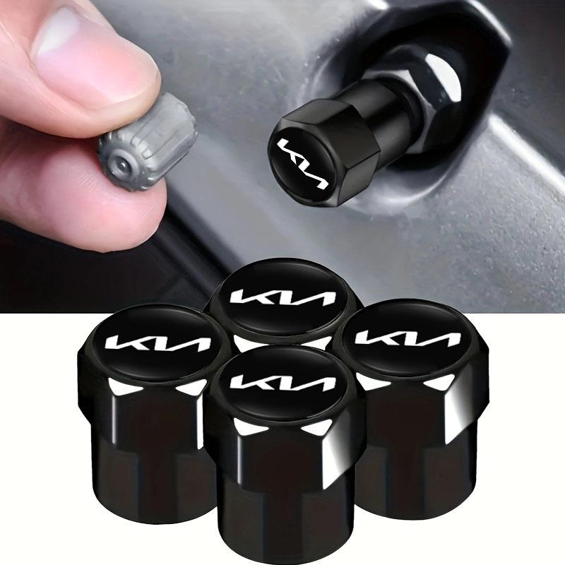 AABIX1 4Pcs Aluminum Alloy Car Wheel Tire Valve Caps Stem Cover For Kia Sportage Ceed Picanto Rio ProCeed Niro 5 3 4 K7 K5 K8 K3 Ray K9