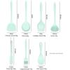 1/7pc Silicone Kitchen Utensil Set Non-Stick Spatula, Soup Ladle, Slotted Turner & 4 Tools | 450 ° F Heat-Resistant, Dishwashe S