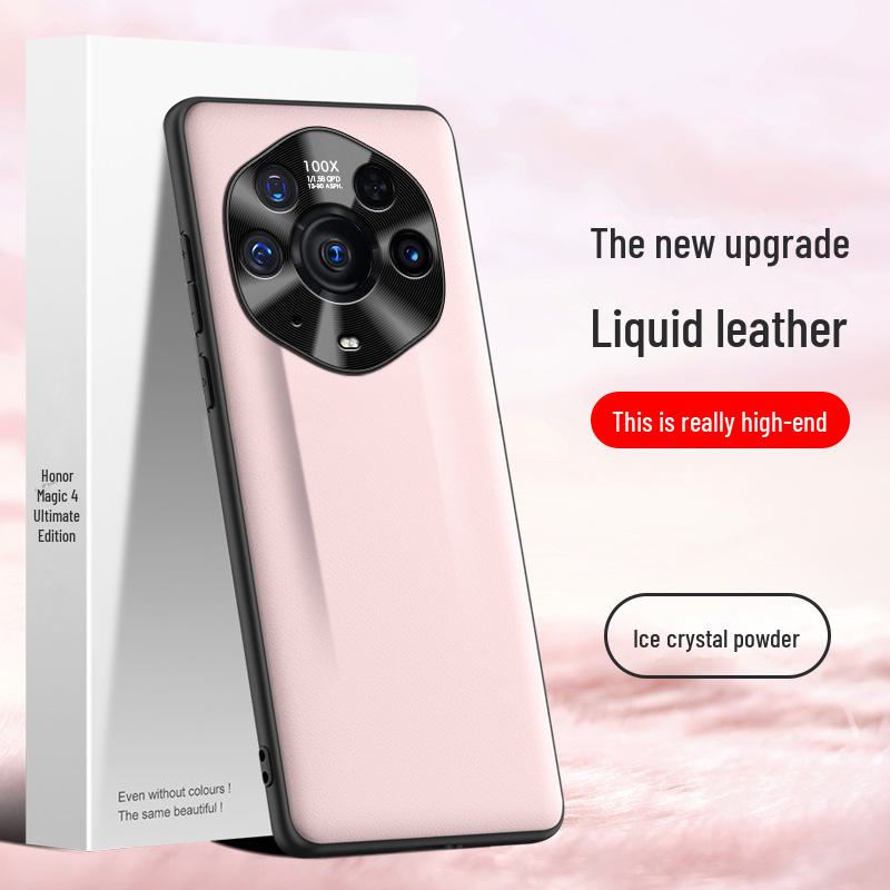 Защитный чехол из жидкой кожи для телефона Honor Magic 3 Ultimate Edition. Поставляется как единое целое. Honor Magic 3 Ultimate Edition