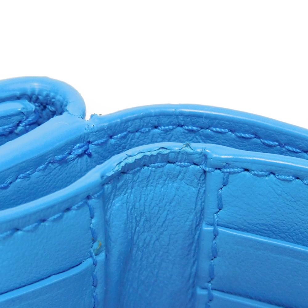 Used 11897 Tiny Mini Wallet 635561 VCPP2 4611 7942 RFID IC Chip Maxi Intrecciato Swimming Pool Unisex from Japan