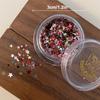 1 Box Glitter Star Nail Sequins 3D Charming Mixed Color Candy Colored Nail Flake Five-Point Star Nail Art Decor DIY Accessor