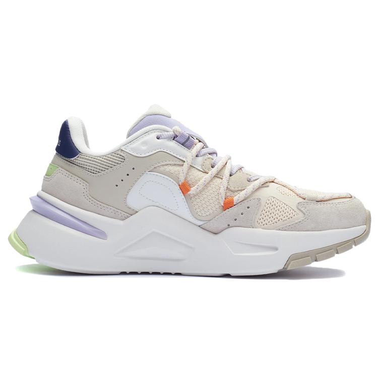 Li Ning Reverse Fantasy Fabric Trendy Low top Sports Casual Shoes Women's White Gray AGLR184-3