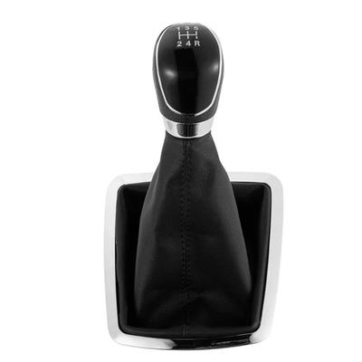 For Ford Focus 2 MK2 FL C-MAX 2006-2011 Gear Shifter Knob Lever Manual 5/6-Speed Galaxy with Leather Dustproof Cover Car Styling