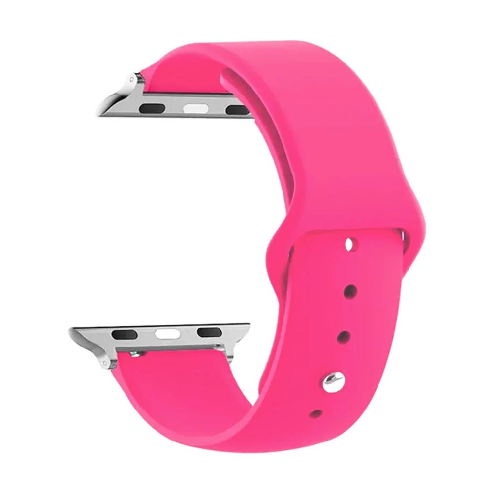 Strap For Apple Watch Bands 40mm 44mm 49mm 45mm 41mm 38mm 42mm Silicone Belt Bracelet iWatch Series Se 9 8 7 6 5 3 Ultra 2 Band
