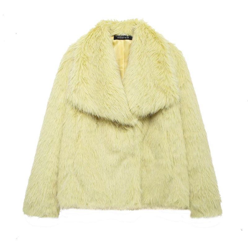 Kaslead New Arrival Women's Clothing Fashion Style Artificial Fur