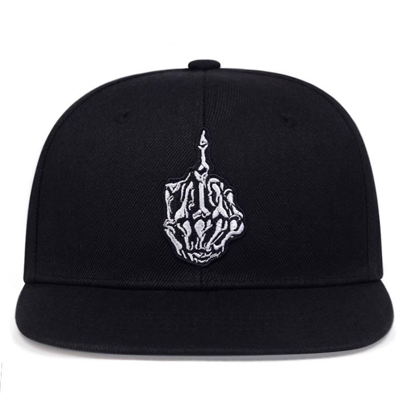 Finger Embroidery Baseball Cap Fashion Adjustable Outdoor Cotton Hat Hip-hop Snapback Caps Sports and Leisure Hats