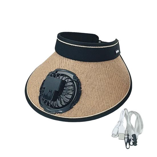 Klobouk vějíře s širokým okrajem Design čelenky Muži Ženy Skládací klobouk proti slunci Dobíjecí otočný cylindr o 360 stupňů Prázdný cylindr