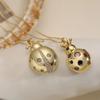 Lightweight Gold Color Necklaces Elegant Ladybug Pendant New Ladybug Pendant Necklaces  Women