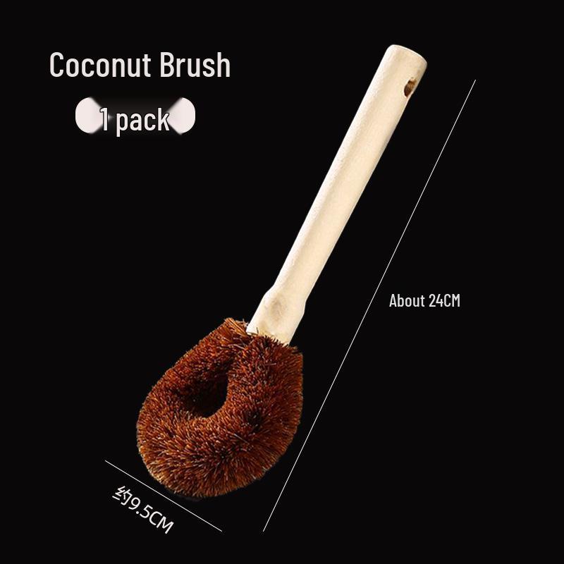 10-Piece Kitchen Cleaning Set: Spatula, Steel Wire Brush, Crevice Brush, Multifunctional Tool, Spring Cleaning Brush, and Pot Brush.