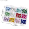 120Pcs/Box Colorful 3D Nail Art Rhinestones Flat Back DIY Nail Art  Manicure Accessory