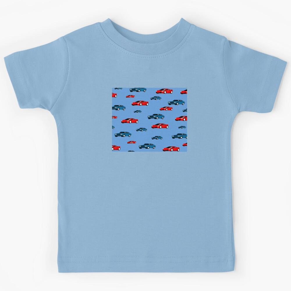 cars,motorcar,automobile,blue car,red car Kids T-Shirt 170