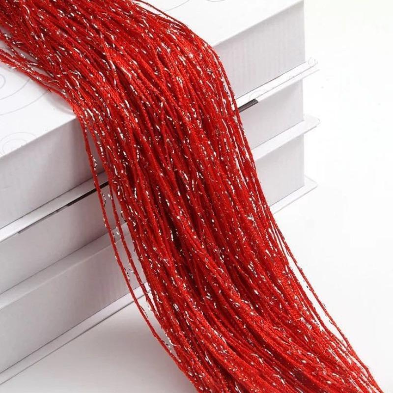 100x200CM Living Room String Curtain Shiny Tassel Silver Line Cortinas Solid Color Window Home Door Divider Curtain