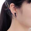 1 Pair Stud Earrings Zipper Style Lightweight Ear Studs Comfortable To Wear