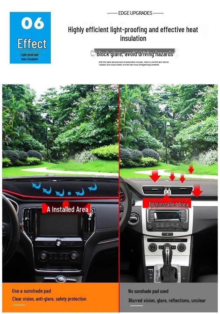 Baojun 730 Blendfreies Armaturenbrett-Pad für die Mittelkonsole: Wärmeisolierung & Sonnenschutz Auto-Innenzubehör