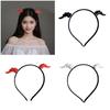 Devil Horn Hairband For Halloween Costume Parties Detachable Horn Hairband Hair Styling Accessory For Adult Kids Party