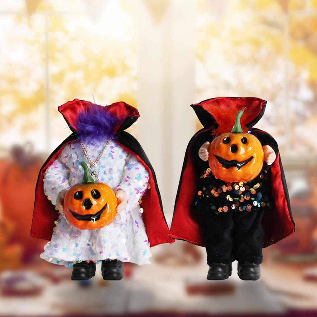 Kürbis Dekorative Puppe Stoff Figur Ornament für Halloween Büro Außen Garten Requisiten Dekor