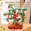 Cherry Bonsai Succulent Mini Building Blocks Set for Home Decor Halloween Thanksgiving Christmas Gift Money tree