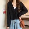 Petite Women's V-Neck Loose Knit Cardigan – New Autumn/Winter Collection