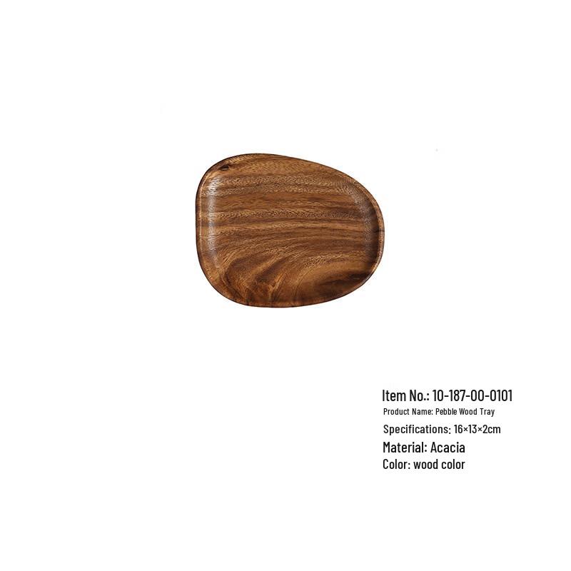 Wooden Pebble Serving Tray