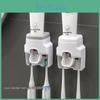 Toothpaste Toothbrush Dispenser Wallmounted Holder Effortless Bathroom Organizer