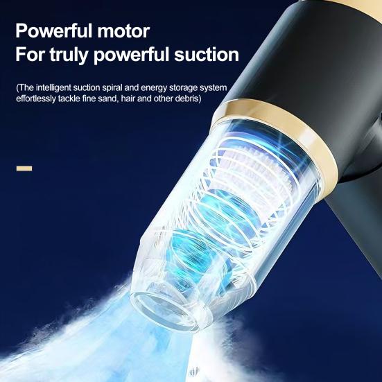 Handheld Car Vacuum Cleaner with Strong Suction Cordless Portable Dustbuster for Home Auto Multi-Purpose Car Keyboard Vacuum for Window Gaps Pet Hair