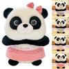 Panda With Dress Plushy With Q Version Cuddly Animal Toys Sleeping Pillow Toy