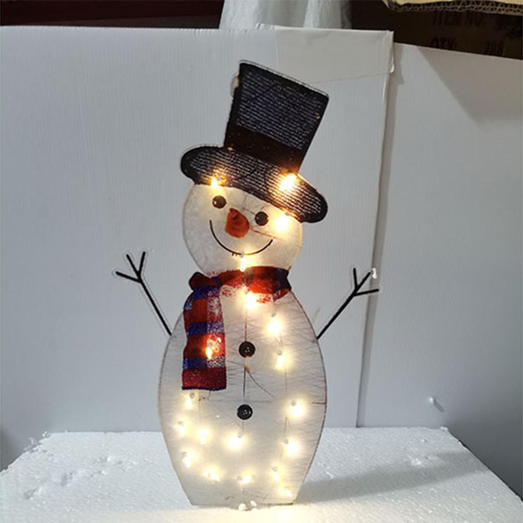 Christmas Scene Decorations Glowing Snowman Ornaments Christmas Outdoor Decoration