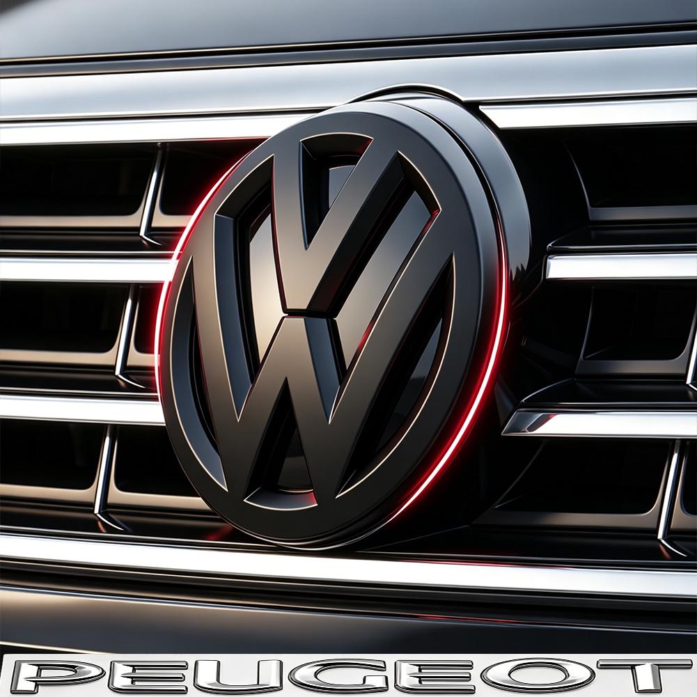 GJWPC1 Car Emblem Front Grill Rear Trunk Lid Covers Car Accessories For VW Golf Tiguan T-Roc Polo Passat ID.4 T-Cross ID.3 Taigo ID.7