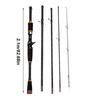 2.1m Lure Fishing Rod Carbon Fiber SpinningCasting Fishing Rod Removable High Sensitivity Gear For Trout Bass