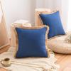 Cotton And Linen Pillow Case Sofa Cushion Nordic Ins Style Thickened Waist Pillow Solid Color Linen Back Pillow Quality