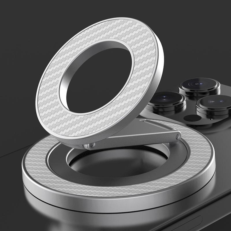 Magnetic Alloy Phone Stand: Multi-functional Desktop Holder for Universal Use