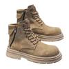 Men's Boots 2025 New High Top Classic Boots Fashionable Retro Side Zipper Men's Boots British Style Thick Soled Workwear Boots