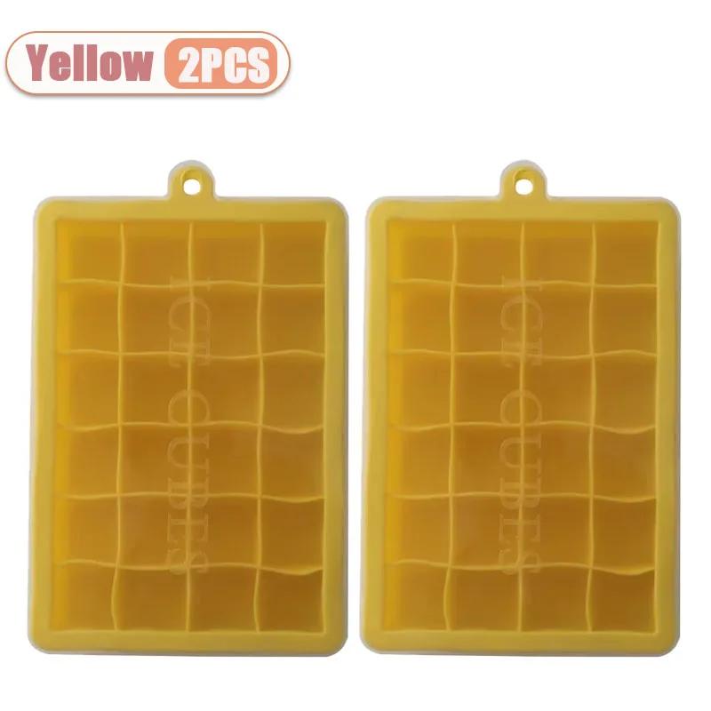 1-4PCS Silicone Ice Cube Tray 24 Cavity Square with Lid for Home Use Ice Making Tools Cold Drink DIY Ice Cream Moulds