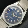 MONTRE HOMME SUISSE VINTAGE À REMONTAGE MANUEL CADRAN BLEU RECONDITIONNÉE a707125-1