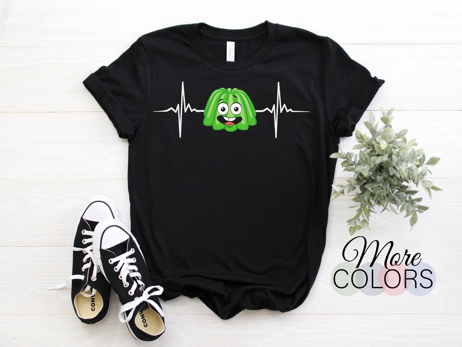 Jelly Heartbeat Funny Gift T-Shirt For Kids And Adults Who Love This Jellies, Birthday Christmas Present, Boys Girls Party Outfit Costume, 160