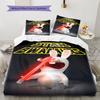 Rabbids Invasion Smile Bedding Quilt Set Quilt Cover Pillowcase Home Decoration Birthday Gift (1 * duvet cover + 2 * pillowcase, without core)