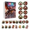 Advent Calendar Santa Claus Flying Dragon Design 24-Day Countdown Festive Family Activity Calendar Festive Atmosphere Enhancer