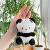 Cute Panda Plush Keychain Doll Cartoon Stuffed Animal Pendant Bag Charm Accessory