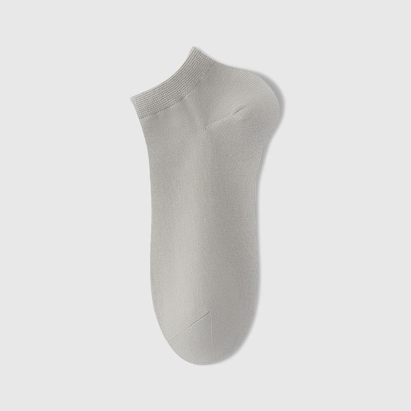 Men's Pure Cotton Thin Short Socks, Antibacterial, Deodorizing, Sweat-absorbing and Breathable Business Short Socks, Boat Socks
