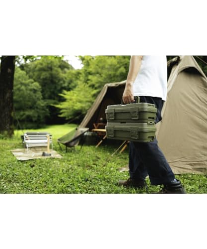 RISU Úložný box Kufr Náklad Náklad Náklad Náklad Přibl. 6L Black Made in Japan S-6 Box na nářadí Venkovní skladování Camping Vodotěsný GHON188