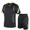Men's Quick Dry Sportswear Set: Short Sleeve Top & Shorts for Football, Running, Training - Spring/Summer
