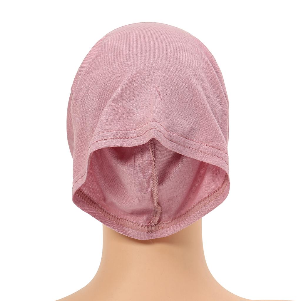 Fashion Modal Cotton Hijab Cap Underscarf Muslim Inner Caps Elastic Jersey Bottom Hat Women Multi-color Small Hat New 16*20cm