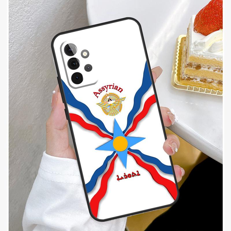

Ассирийский чехол с флагом Ассирии для Samsung Galaxy A54 A34 A14 A15 A35 A55 A52 A32 A12 A51 A71 A33 A23 A13 A53, чехол Samsung A54 5G