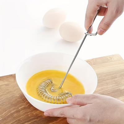 Stainless Steel Spring Egg Beater Sauce Blender Mini Whisk Milk Frother Foamer Creative Cooking Tools Cooking Accessories