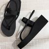 Fashion Women Leisure Wedges Sandals Summer Platform Shoes Light Weight Soft EVA Sole Girls Beach Street Flip Flops Plus Size 41 Sandal