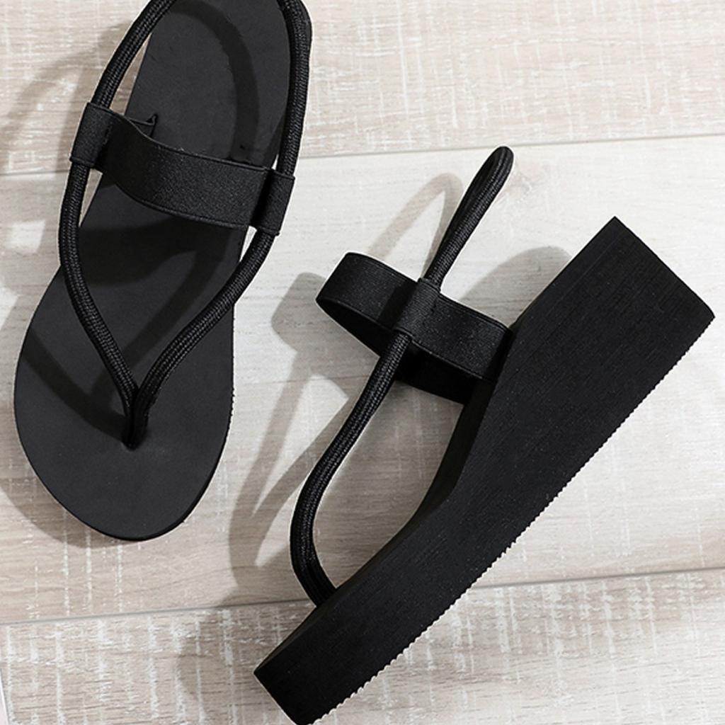 Fashion Women Leisure Wedges Sandals Summer Platform Shoes Light Weight Soft EVA Sole Girls Beach Street Flip Flops Plus Size 41 Sandal