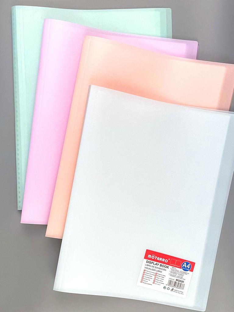 A4 Color Transparent Folder Documents Loose-Leaf Notes Book Student Test Papers Organize And Store School Large-Capacity Station Quality
