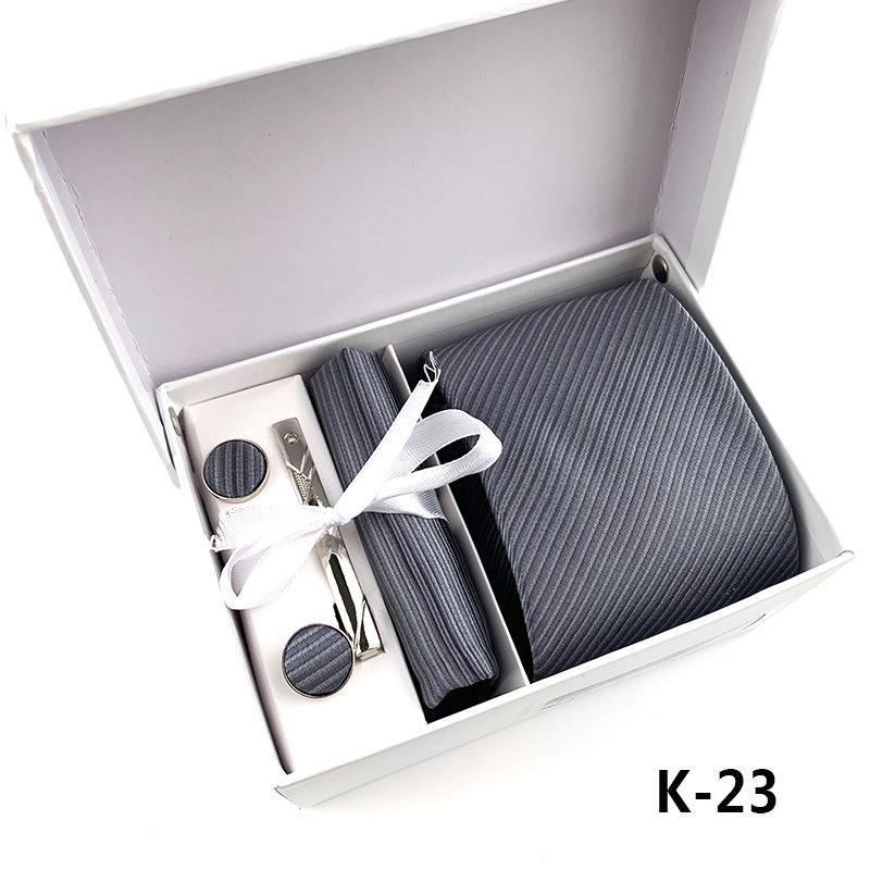 Herren-Krawatten-Geschenkbox 6-teiliges Set Gruppenkrawatte Business-Krawatte