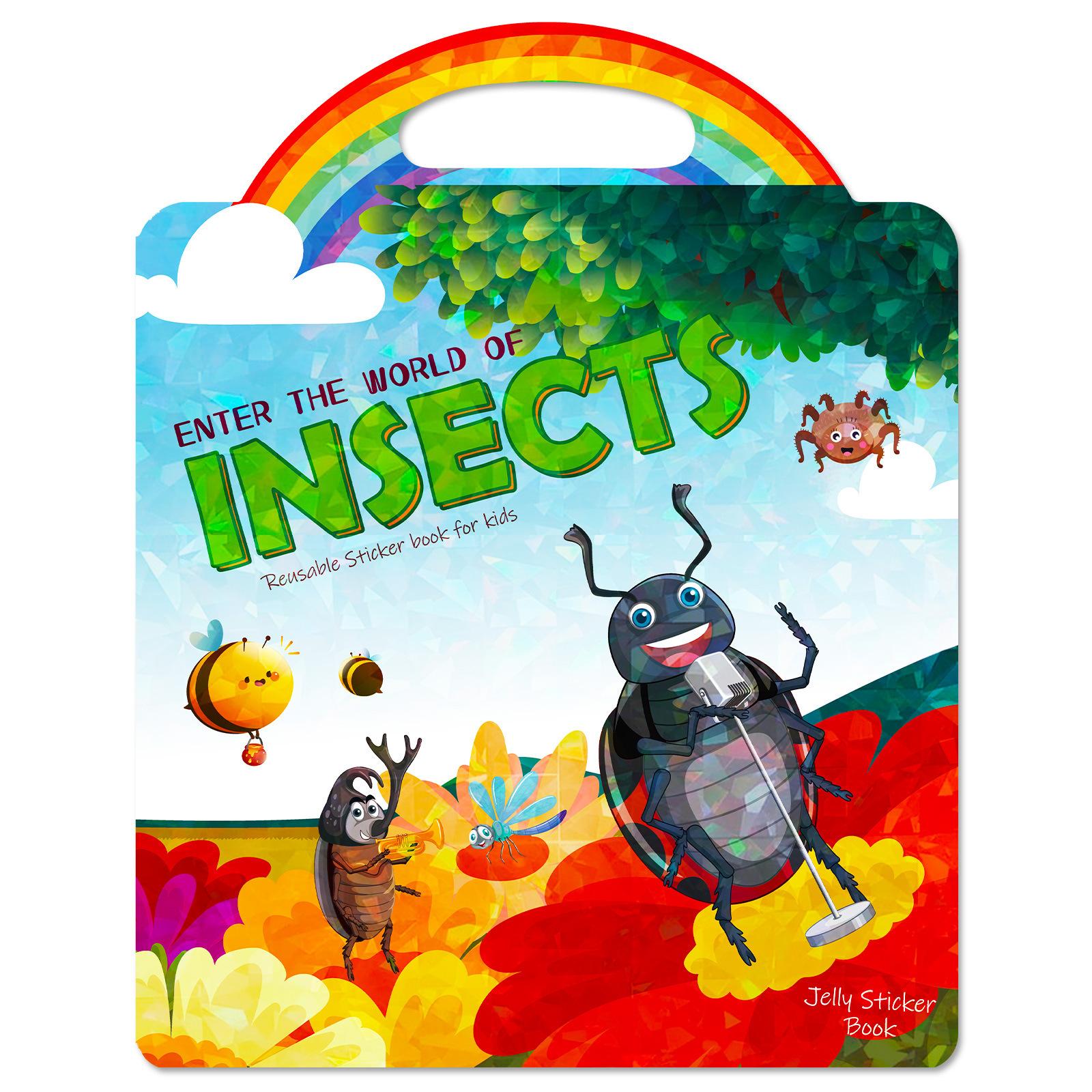 

Детские книги для раннего образования «Сделай сам» с насекомыми. Повторно наклеивайте наклейку «Концентрация, потенциал, развитие, просвещение, детское желе».