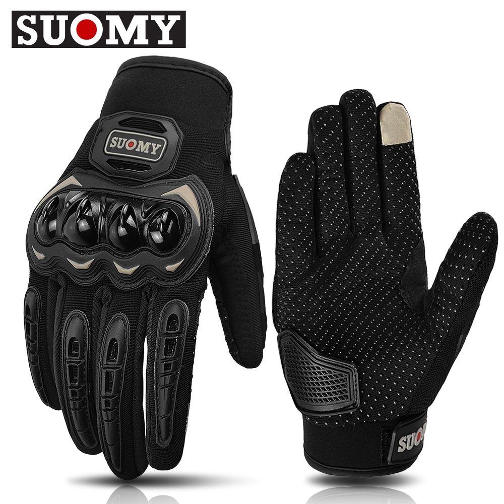 SUOMY Motorcycle Gloves Summer Men Breathable Full Finger Motocross Racing Gloves Moto Biker Riding Glove Motorcycle Accessories
